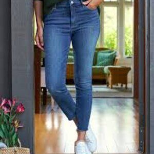 Frank & Eileen Sligo Skinny Jean raw hem Stretchy Size 32